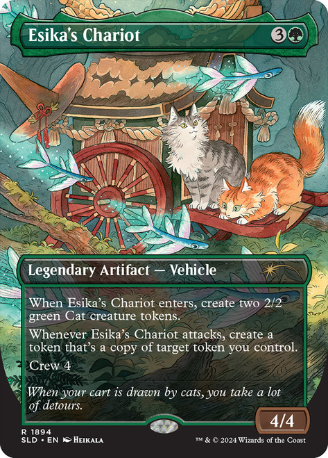 Esika's Chariot (Secret Lair) (Borderless)\nPromo: General\nSingle\nMagic The Gathering