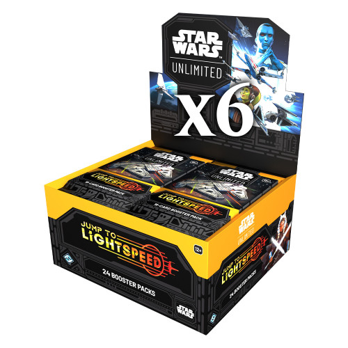 Star Wars: Unlimited - Jump to Lightspeed - Booster Case (6 Boxes)
Jump to Lightspeed
Sealed
Star Wars: Unlimited
