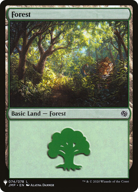 Forest (Jumpstart) (#074)\nPlaneswalker Symbol Reprints\nSingle\nMagic The Gathering
