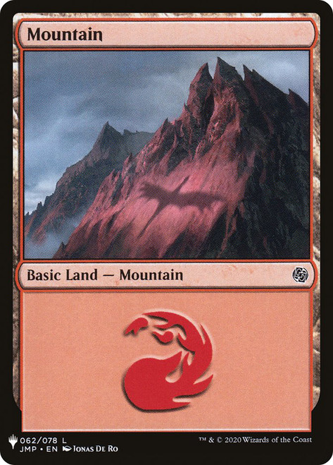Mountain (Jumpstart) (#062)\nPlaneswalker Symbol Reprints\nSingle\nMagic The Gathering