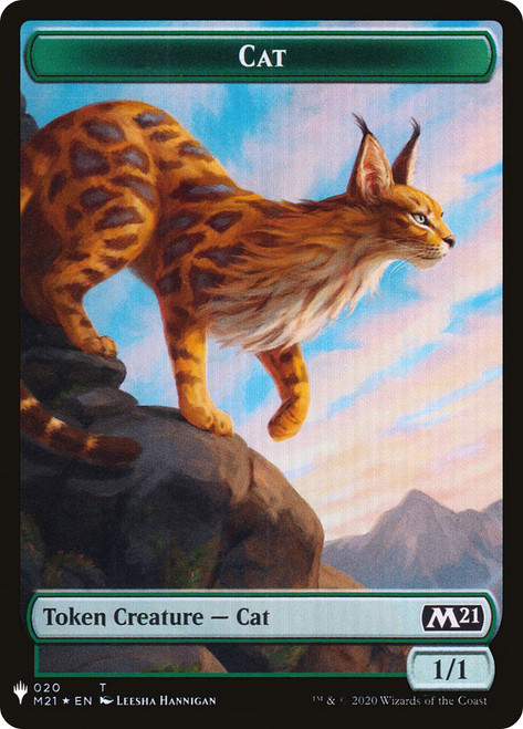 {Cat Token} (Core Set 2021) (#020) // {Shapeshifter Token}
Mystery Booster / The List
Single
Magic: The Gathering