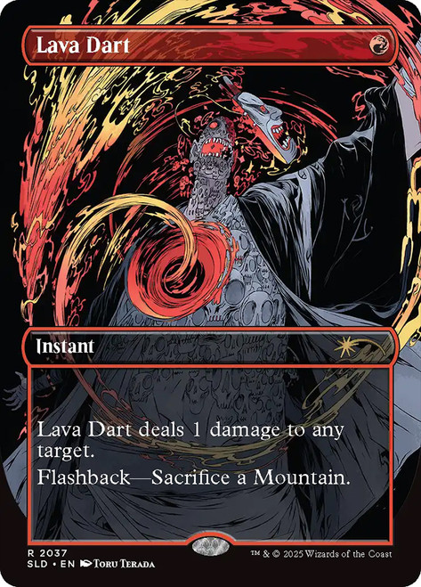 Lava Dart (Secret Lair) (#2037) (Borderless)\nPromo: General\nSingle\nMagic The Gathering