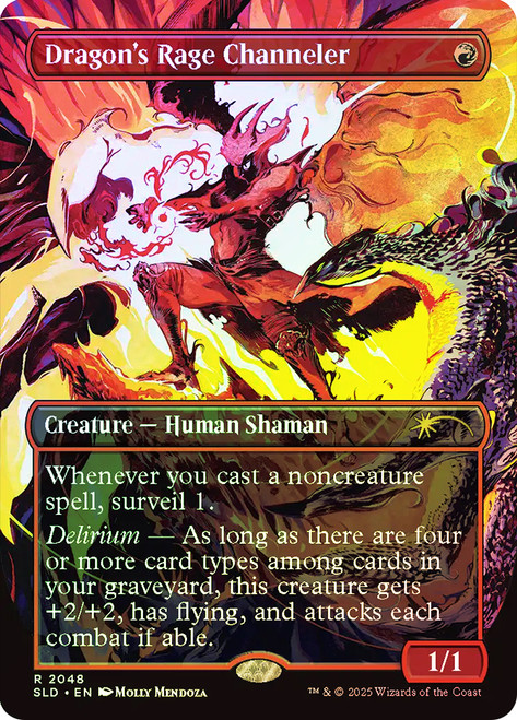Dragon's Rage Channeler (Secret Lair) (#2048) (Borderless)\nPromo: General\nSingle\nMagic The Gathering