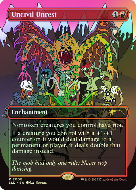 Uncivil Unrest (Secret Lair) (Borderless)\nPromo: General\nSingle\nMagic The Gathering