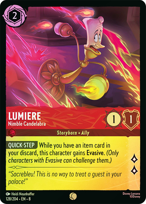 Lumiere - Nimble Candelabra
Reign of Jafar
Single
Lorcana