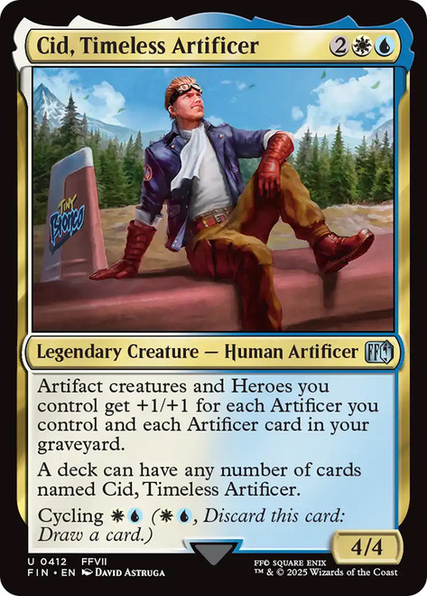 Cid, Timeless Artificer (#412)\nFINAL FANTASY\nSingle\nMagic The Gathering