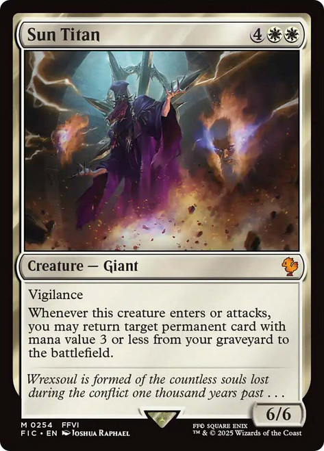 Sun Titan\nFINAL FANTASY Commander\nSingle\nMagic The Gathering