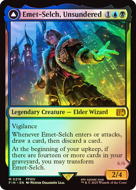 MTG/拡張/foil/エメトセルク/Emet-Selch,Unsundered Emet-Selch, Unsundered // Hades, Sorcerer of Eld | FINAL