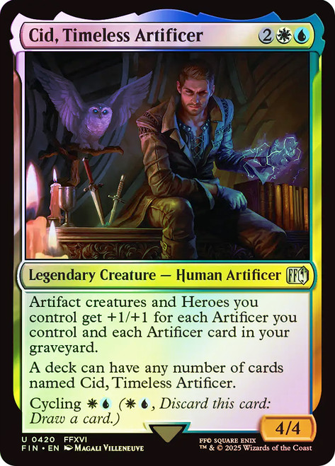 Cid, Timeless Artificer (#420)\nFINAL FANTASY\nSingle\nMagic The Gathering
