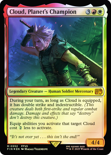 Cloud, Planet's Champion\nFINAL FANTASY\nSingle\nMagic The Gathering