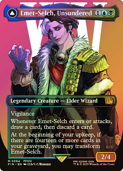 Emet-Selch, Unsundered // Hades, Sorcerer of Eld (#394) (Borderless)\nFINAL FANTASY - Variants\nSingle\nMagic The Gathering