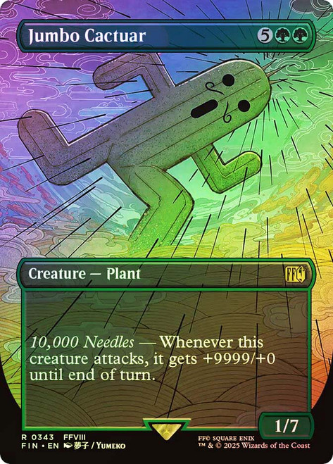 Jumbo Cactuar (Borderless)\nFINAL FANTASY - Variants\nSingle\nMagic The Gathering