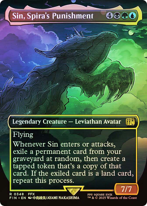 Sin, Spira's Punishment (#348) (Borderless)\nFINAL FANTASY - Variants\nSingle\nMagic The Gathering