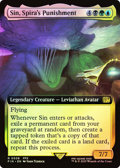 Sin, Spira's Punishment (#508) (Extended Art)\nFINAL FANTASY - Variants\nSingle\nMagic The Gathering
