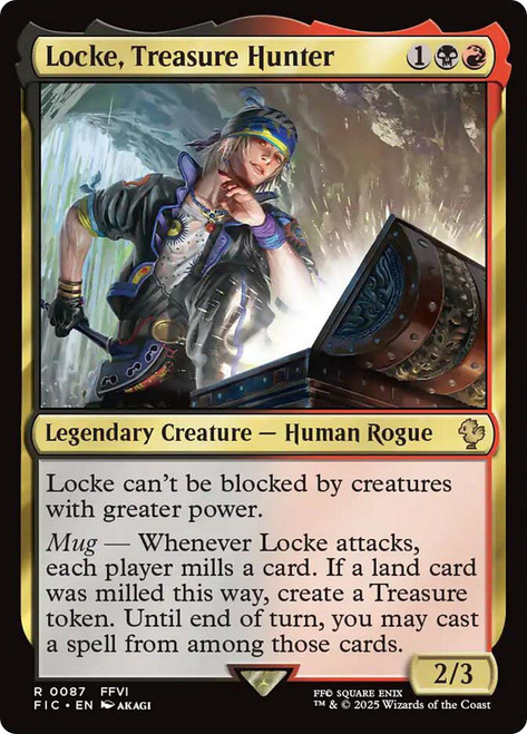 Locke, Treasure Hunter\nFINAL FANTASY Commander\nSingle\nMagic The Gathering