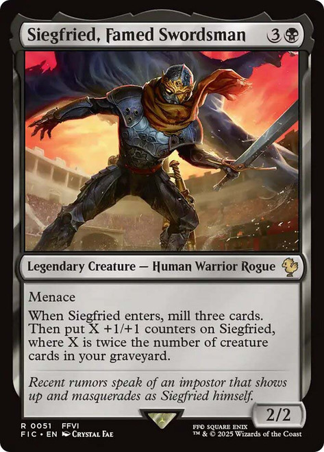Siegfried, Famed Swordsman\nFINAL FANTASY Commander\nSingle\nMagic The Gathering