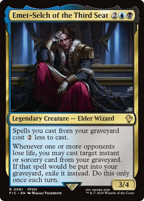 Emet-Selch of the Third Seat\nFINAL FANTASY Commander\nSingle\nMagic The Gathering