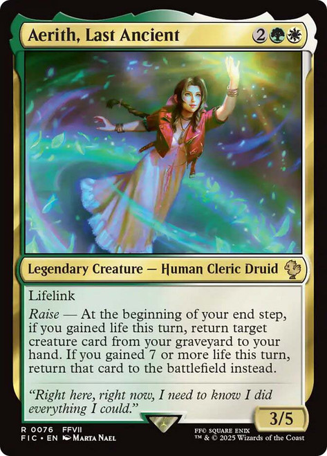 Aerith, Last Ancient (Surge Foil) | FINAL FANTASY Commander