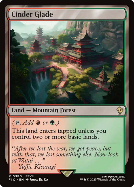 Cinder Glade\nFINAL FANTASY Commander\nSingle\nMagic The Gathering