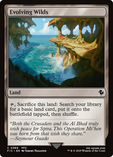 Evolving Wilds\nFINAL FANTASY Commander\nSingle\nMagic The Gathering