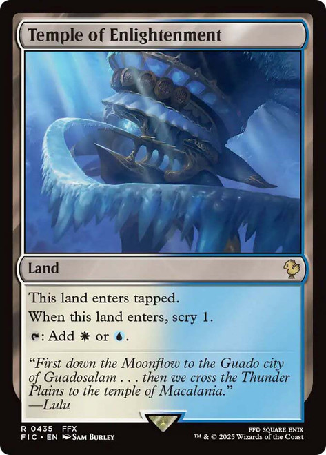 Temple of Enlightenment\nFINAL FANTASY Commander\nSingle\nMagic The Gathering