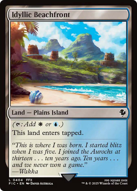 Idyllic Beachfront\nFINAL FANTASY Commander\nSingle\nMagic The Gathering