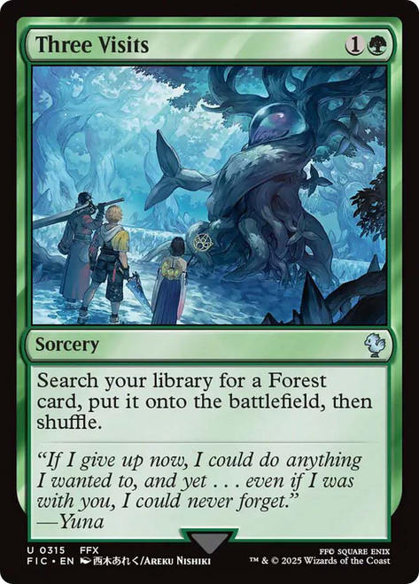 Three Visits\nFINAL FANTASY Commander\nSingle\nMagic The Gathering