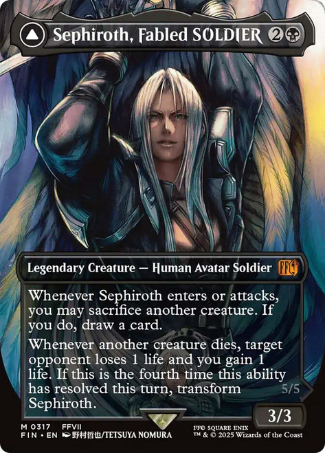 Robot Warrior Token} // {Sephiroth, One-Winged Angel Emblem