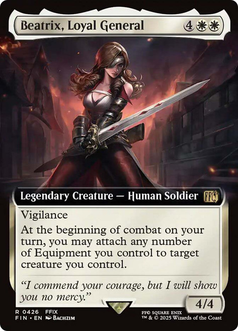 Beatrix, Loyal General (Extended Art)\nFINAL FANTASY - Variants\nSingle\nMagic The Gathering