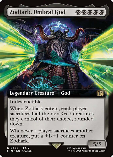 Zodiark, Umbral God (#456) (Extended Art)\nFINAL FANTASY - Variants\nSingle\nMagic The Gathering