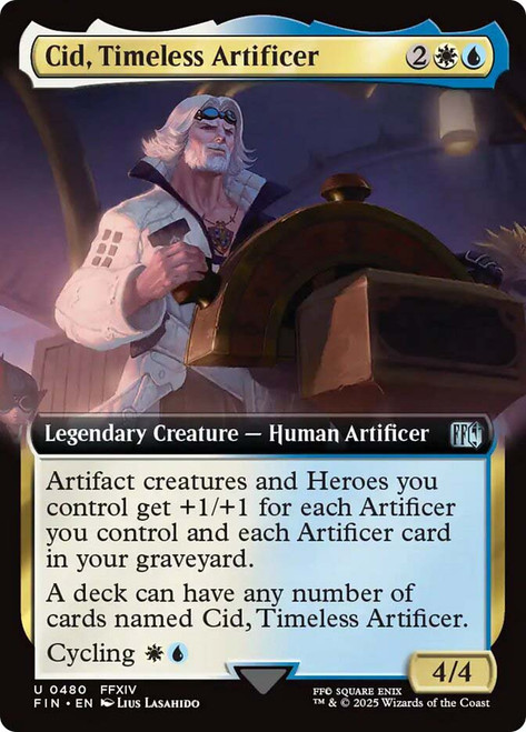 Cid, Timeless Artificer (Extended Art)\nFINAL FANTASY - Variants\nSingle\nMagic The Gathering