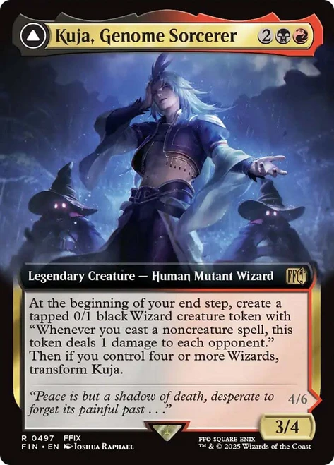 Kuja, Genome Sorcerer // Trance Kuja, Fate Defied (#497) (Extended Art)\nFINAL FANTASY - Variants\nSingle\nMagic The Gathering