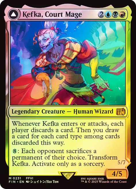 Kefka, Court Mage // Kefka, Ruler of Ruin (Borderless