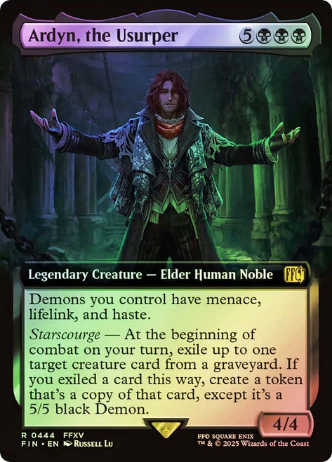 Ardyn, the Usurper (#444) (Extended Art)\nFINAL FANTASY - Variants\nSingle\nMagic The Gathering