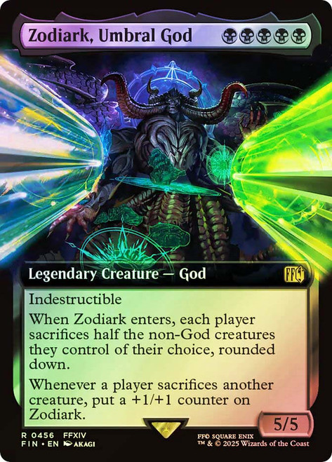 Zodiark, Umbral God (#456) (Extended Art)\nFINAL FANTASY - Variants\nSingle\nMagic The Gathering