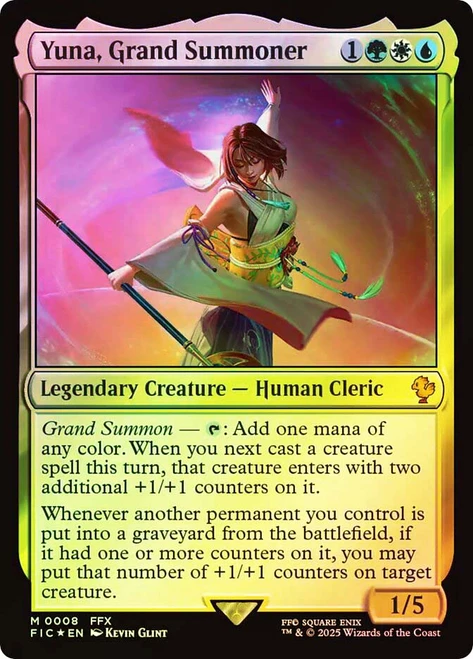 Yuna, Grand Summoner\nFINAL FANTASY Commander\nSingle\nMagic The Gathering