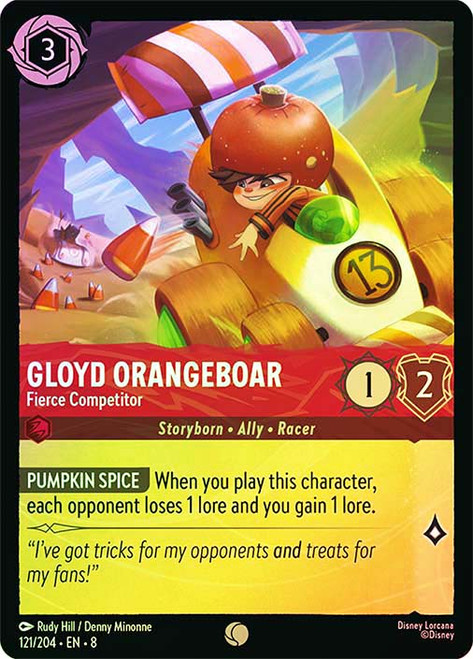 Gloyd Orangeboar - Fierce Competitor
Reign of Jafar
Single
Lorcana