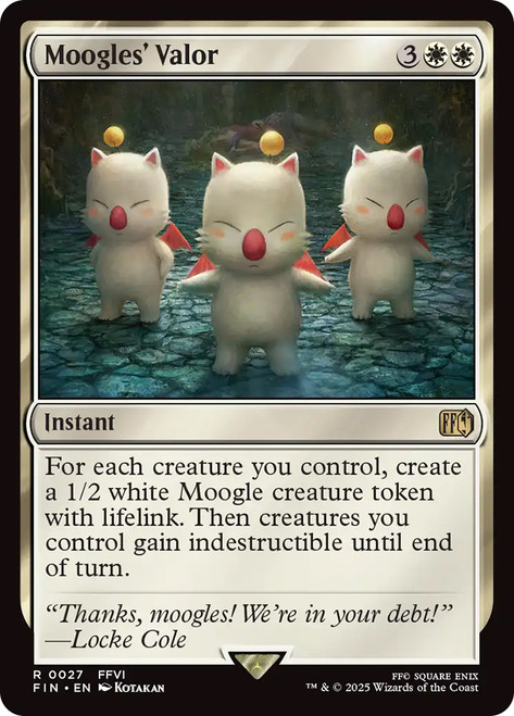 Moogles' Valor\nFINAL FANTASY\nSingle\nMagic The Gathering