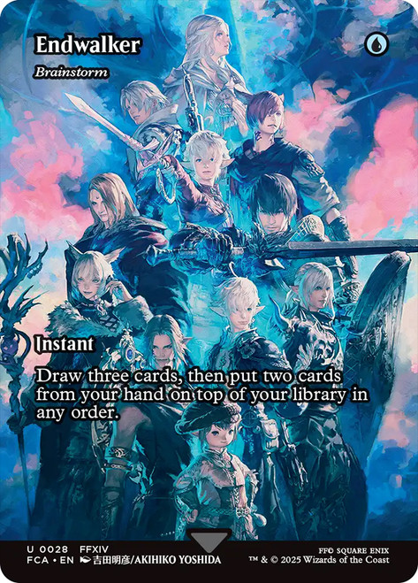 Brainstorm (Endwalker) (Borderless)\nFINAL FANTASY Through the Ages\nSingle\nMagic The Gathering