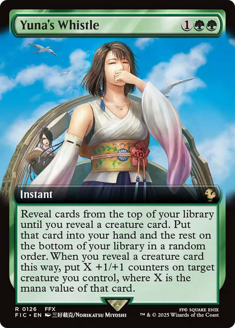 Yuna's Whistle (Extended Art)\nFINAL FANTASY Commander - Variants\nSingle\nMagic The Gathering