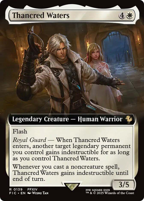 Thancred Waters (Extended Art)\nFINAL FANTASY Commander - Variants\nSingle\nMagic The Gathering