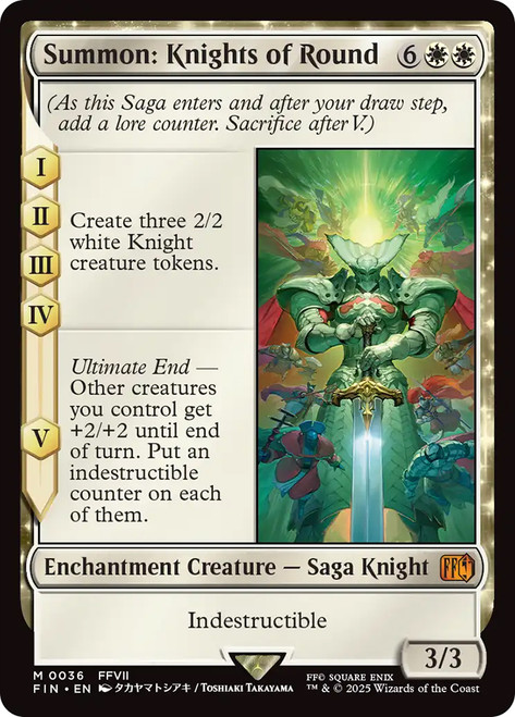 Summon: Knights of Round\nFINAL FANTASY\nSingle\nMagic The Gathering