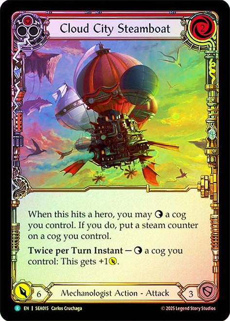 Cloud City Steamboat (Red)
High Seas
Single
Flesh and Blood