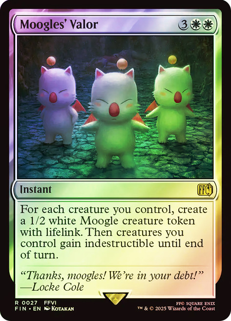 Moogles' Valor\nFINAL FANTASY\nSingle\nMagic The Gathering