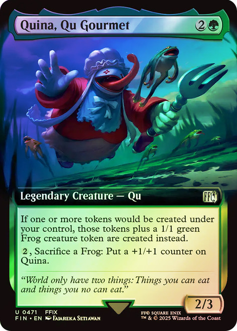 Quina, Qu Gourmet (Extended Art)\nFINAL FANTASY - Variants\nSingle\nMagic The Gathering