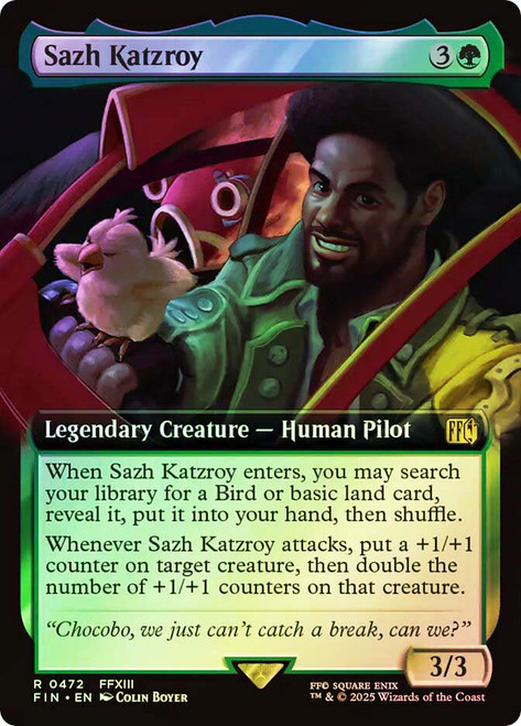 Sazh Katzroy (Extended Art)\nFINAL FANTASY - Variants\nSingle\nMagic The Gathering