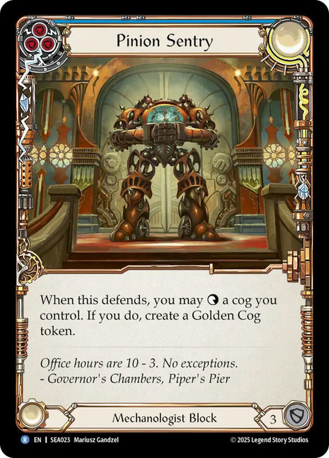 Pinion Sentry
High Seas
Single
Flesh and Blood