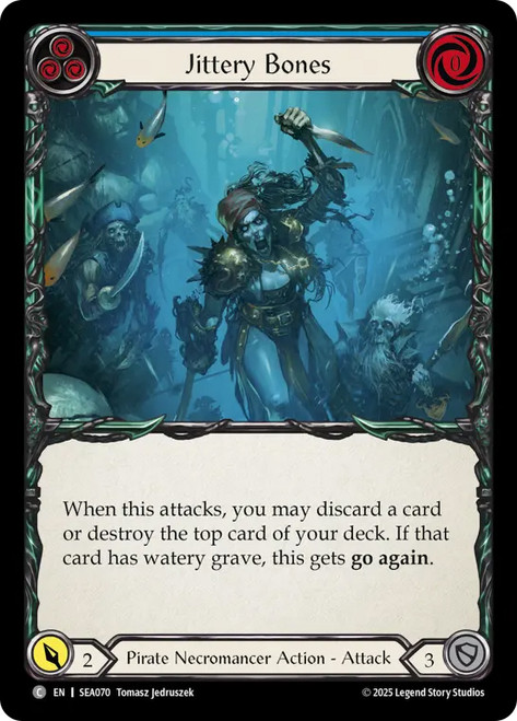 Jittery Bones (Blue)
High Seas
Single
Flesh and Blood