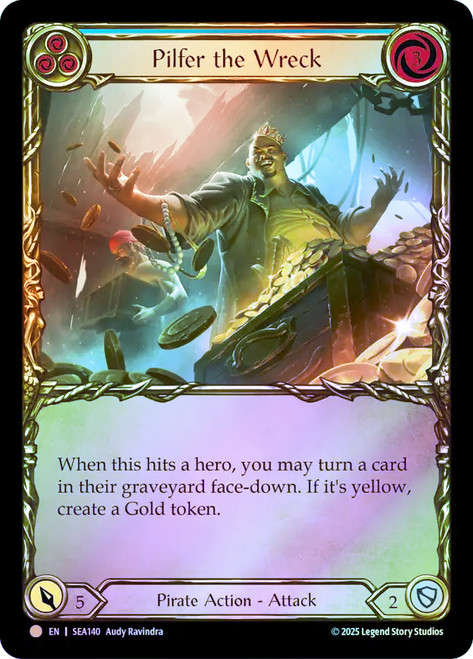 Pilfer the Wreck (Blue)
Treasure Pack
Single
Flesh and Blood