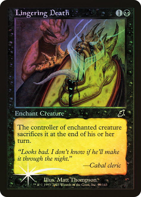 Lingering Death\nScourge\nSingle\nMagic The Gathering